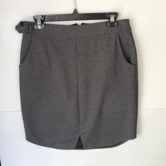 Line Dry Gray Skirt - Picture 1 of 8